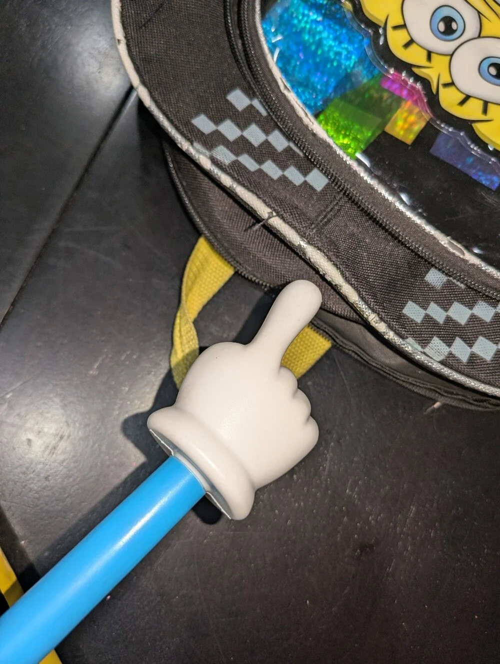 SpongeBob SquarePants Backpack and lunchbox.